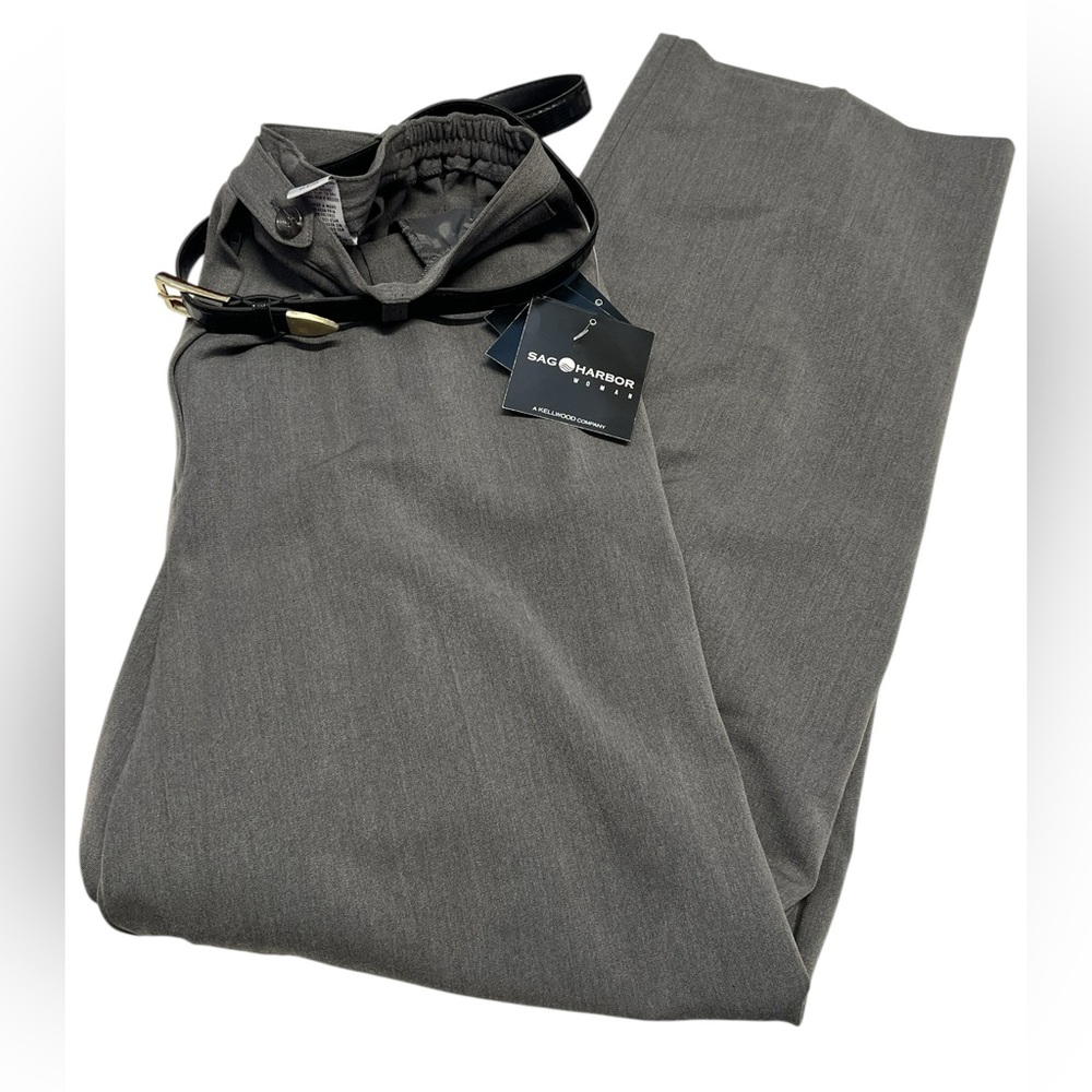 Sag Harbor NWT - Womens Grey Slacks Sz. 16W - Picture 4 of 4